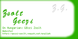 zsolt geczi business card